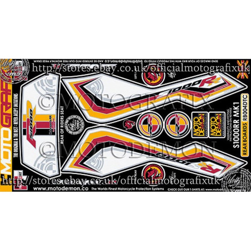 RB004DTC REAR BODY PAD MOTO GRAFIX (モトグラフィックス) 適合車種BMW S1000RR(09-11)   RB004DTC