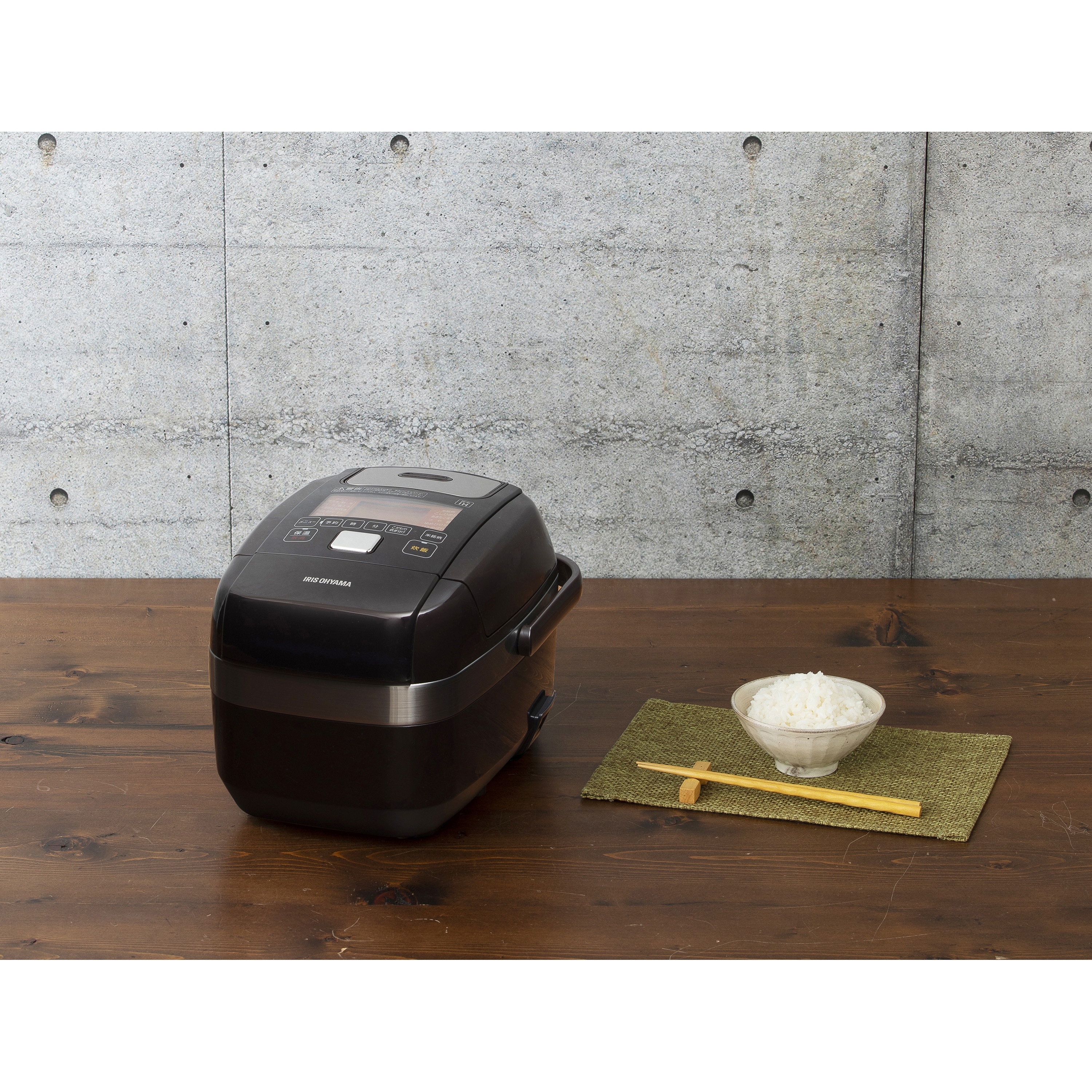 炊飯器  圧力IH式RC-PH30-T＋山崎実業　ライスストッカー Amazon | アイリスオーヤマ 炊飯器 3合 圧力IH式 メタリック