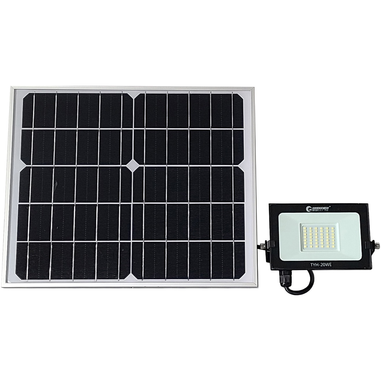 TYH-20WE ソーラーLED 20W 電池交換可 ライト増設 分岐可能 TYH-20WE 1台 GOODGOODS(グッド・グッズ) 【通販モノタロウ】