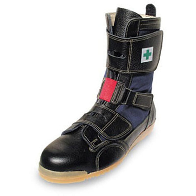 AT207 高所作業用安全靴 安芸たび2 ノサックス 革靴 ミドルカット マジックタイプ サイズ23.5cm足幅EEE  AT207