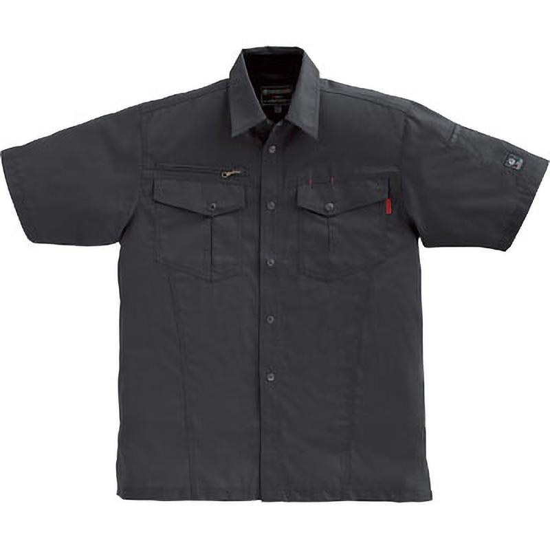 26593 半袖シャツ 26593 クロダルマ スミクロ色 サイズ6L着丈81cm