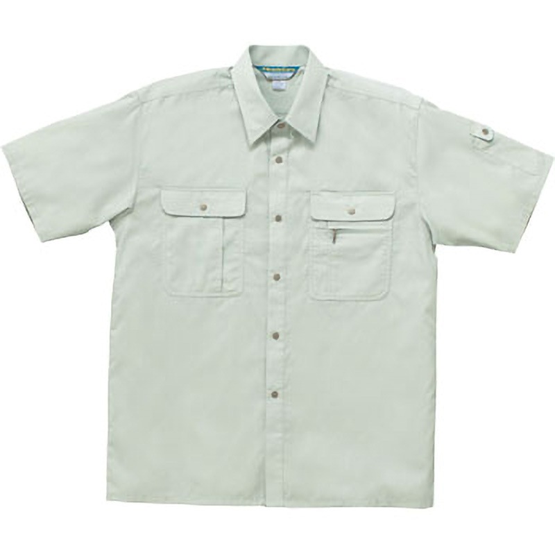 2636 半袖シャツ(カッター式) 2636 クロダルマ ライトグリーン色 サイズ5L着丈81cm 5,458円