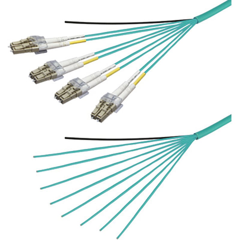 DFC-MM(OM3)DLCN-RMT81(2M) 光ファイバーケーブル (OM3マルチモード/LC-コネクタなし/屋内用(補強)/8芯) ダイヤトレンド 補強タイプ 2m