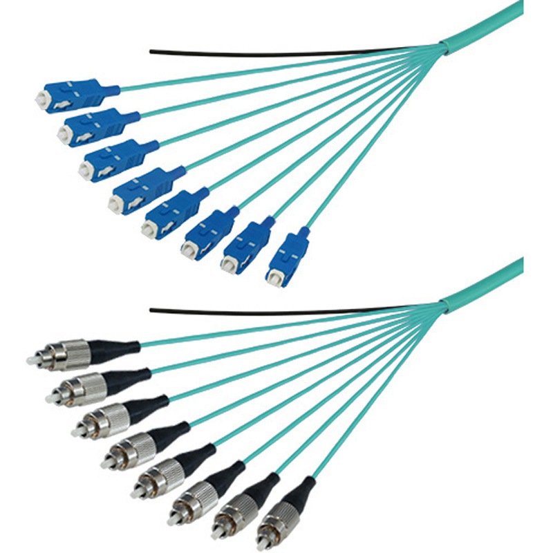 DFC-MM(OM3)SCFC-RMT81(2M) 光ファイバーケーブル (OM3マルチモード/SC-FC/屋内用(補強)/8芯) ダイヤトレンド 補強タイプ SCコネクタ⇔FCコネクタ 2m