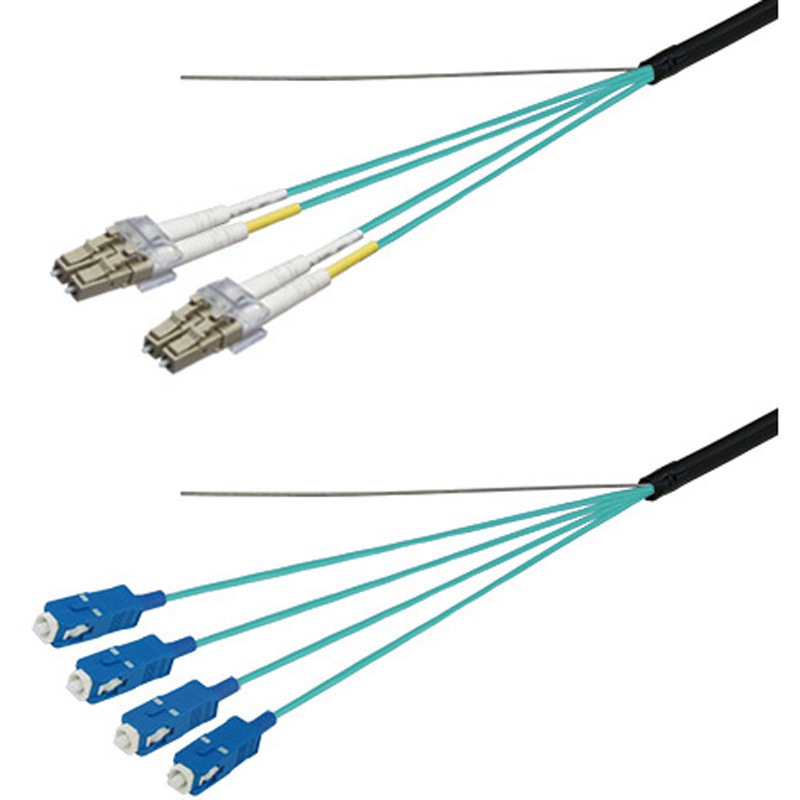 DFC-MM(OM3)DLCSC-FDL41(35M) 光ファイバーケーブル (OM3マルチモード/LC-SC/屋外用(補強)LAPシース/4芯) ダイヤトレンド 補強タイプ DLCコネクタ⇔SCコネクタ 35m 33,508円