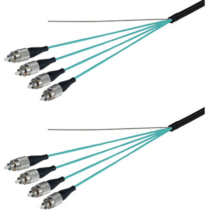 DFC-MM(OM3)FCFC-FDL41(25M) 光ファイバーケーブル (OM3マルチモード/FC-FC/屋外用(補強)LAPシース/4芯) ダイヤトレンド 補強タイプ 両端FCコネクタ 25m