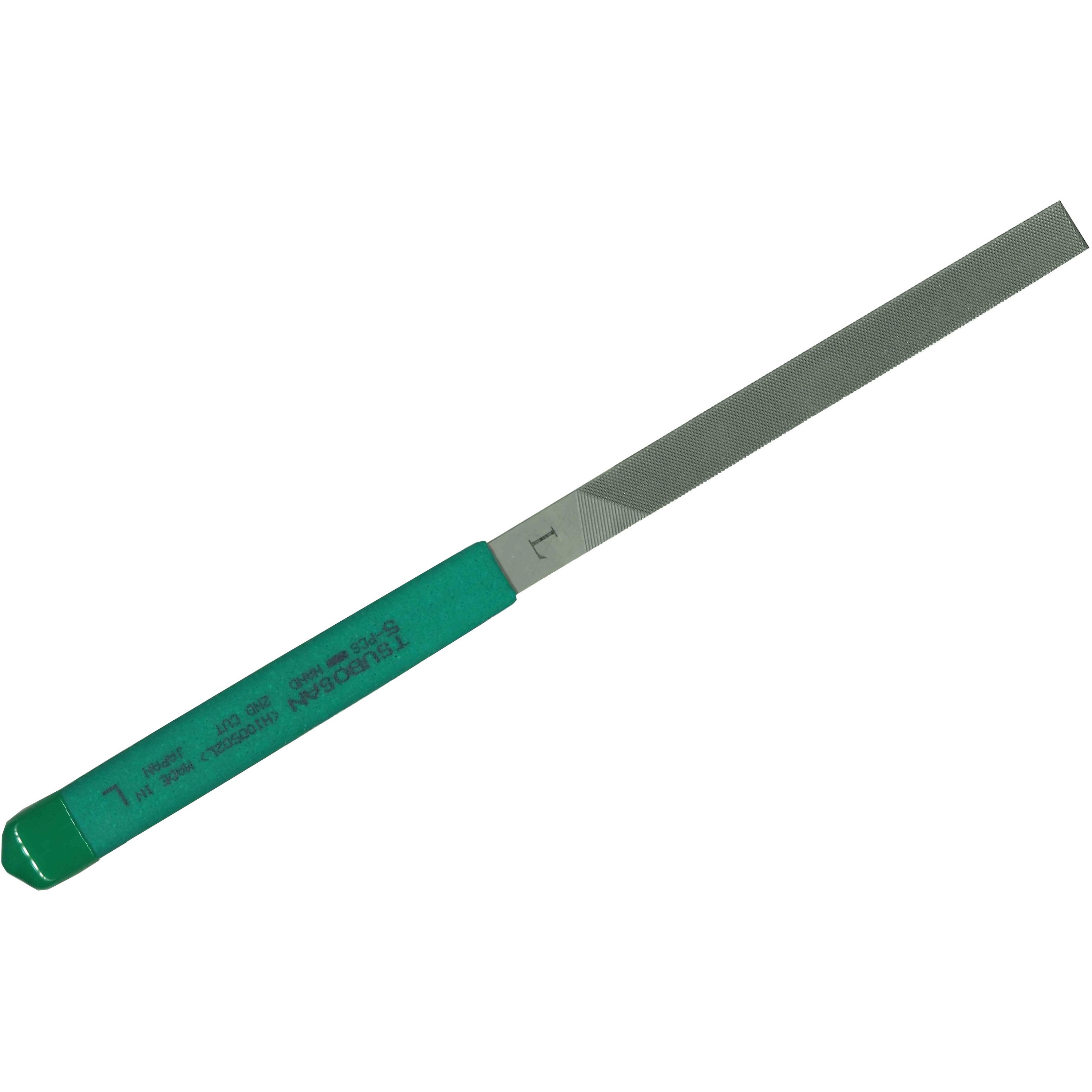 HI00502L 左利き用ヤスリ ツボサン 平 中目 幅11mm刃長110mm 1セット(5
