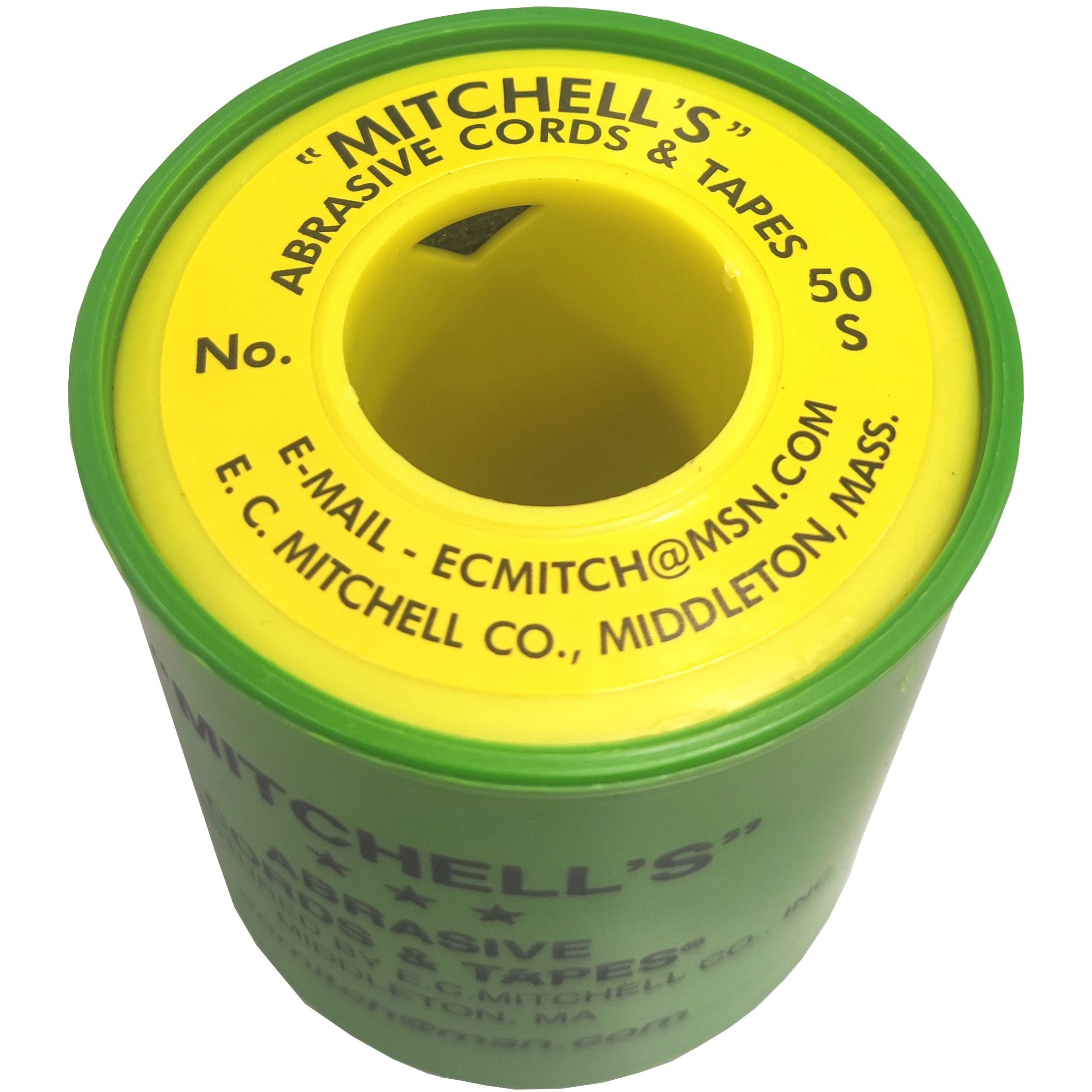 MHIMO-50S 紐(ひも)ヤスリ 非鉄材用 ミッチェル 丸 粒度#180 幅1.8mm 1巻(15m) MHIMO-50S