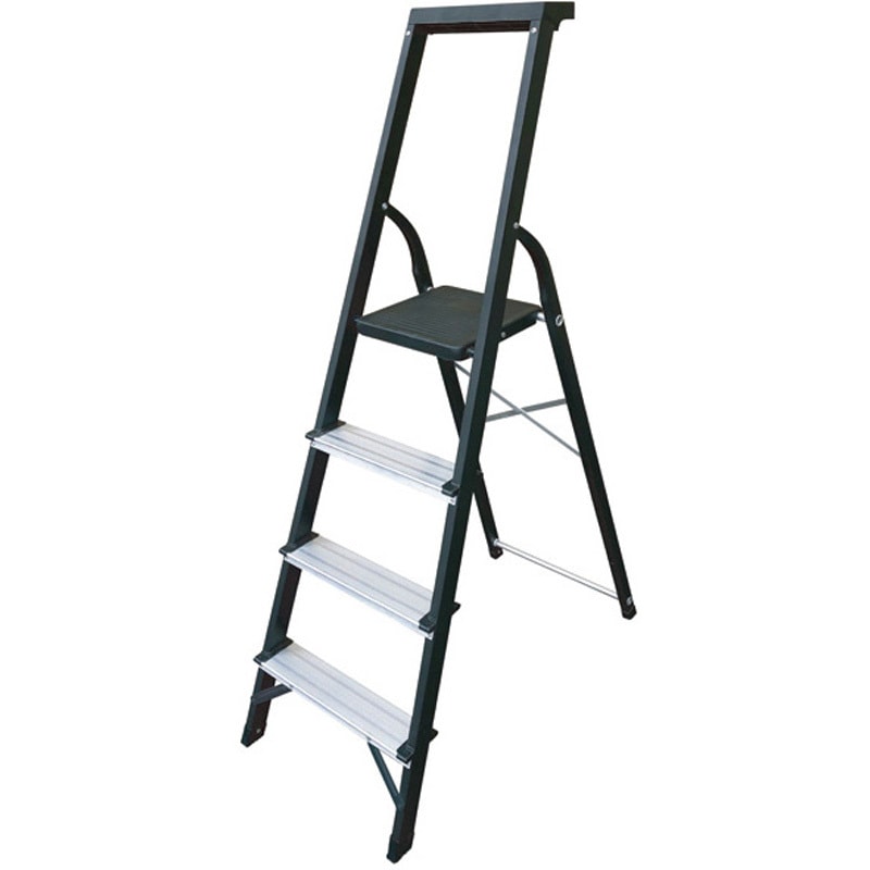 AH-4BK 幅広ステップ踏み台4段トレー付 アルミス 1箱(2台) AH-4BK