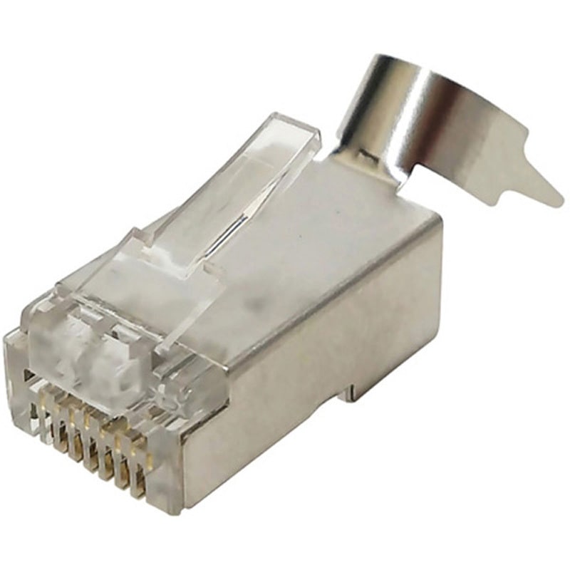 M6A-1P-876SCT カテゴリー6Aモジュラープラグ(貫通タイプ・クリップ式) DENSAN(デンサン/ジェフコム) 1袋(25個) M6A-1P-876SCT