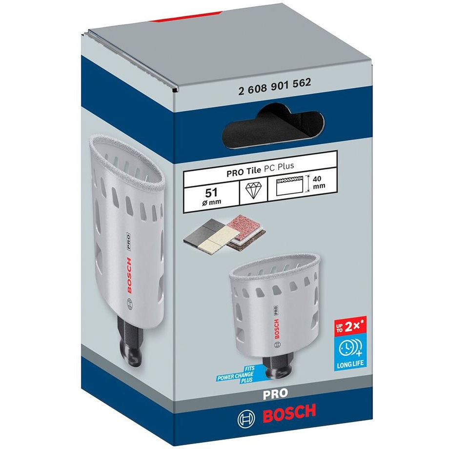 2608901562 磁器タイル用乾式ダイヤモンドホールソー BOSCH(ボッシュ