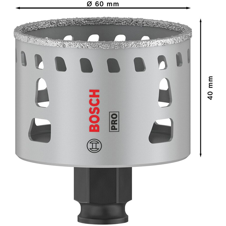 ダイアモンドホルソー60 BOSCH(ボッシュ 磁器タイル用ダイヤモンドホールソー(回転専用・湿式) メンテナンス
