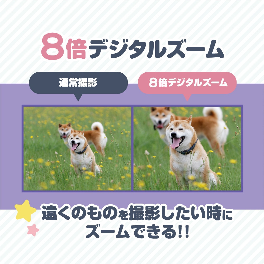 TT-Z48ZP 三脚付きキッズカメラ Bluemake パンダ色 TT-Z48ZP - 【通販