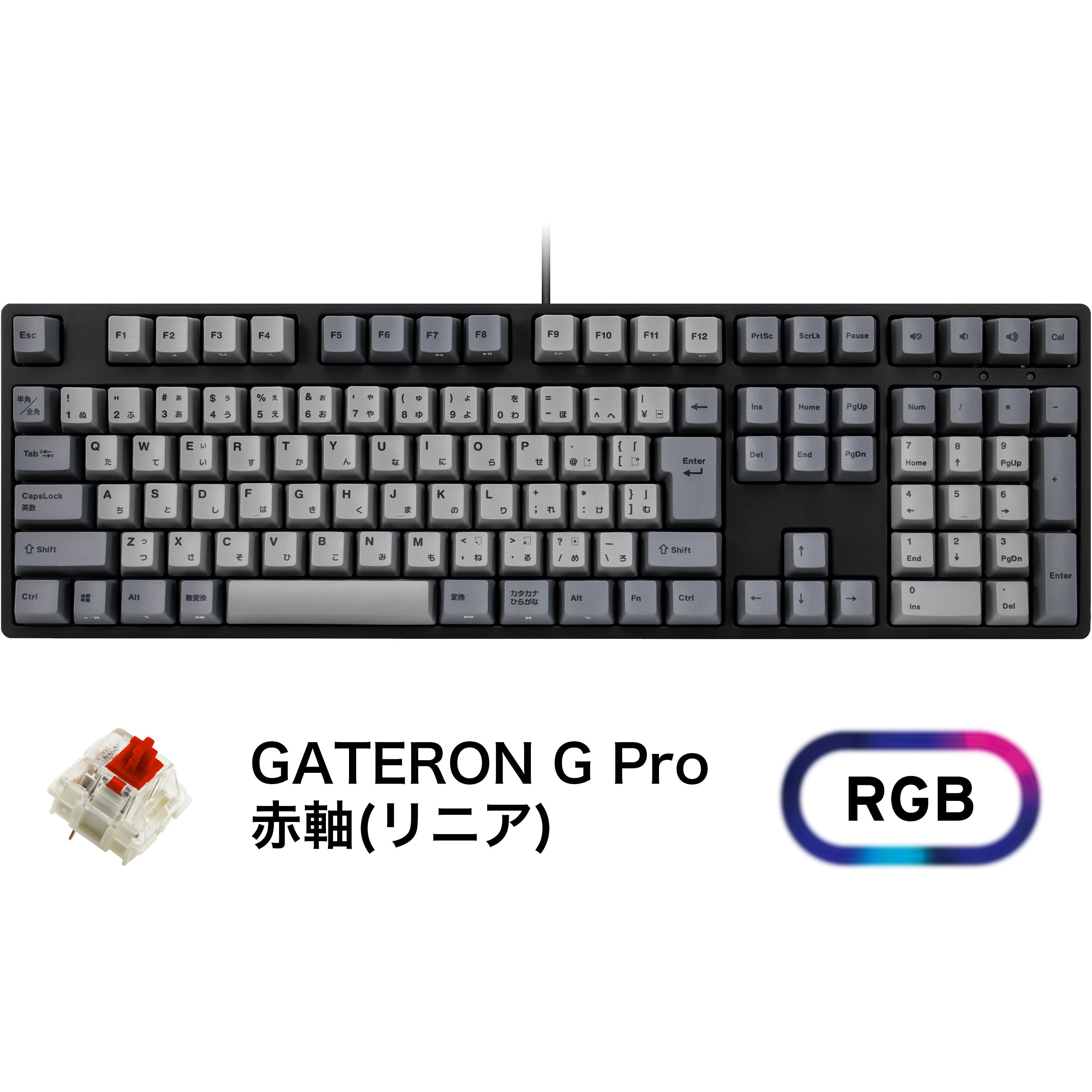 IK-CD108-G/RD-RGB-BK 112キーメカニカルキーボード プリンストン
