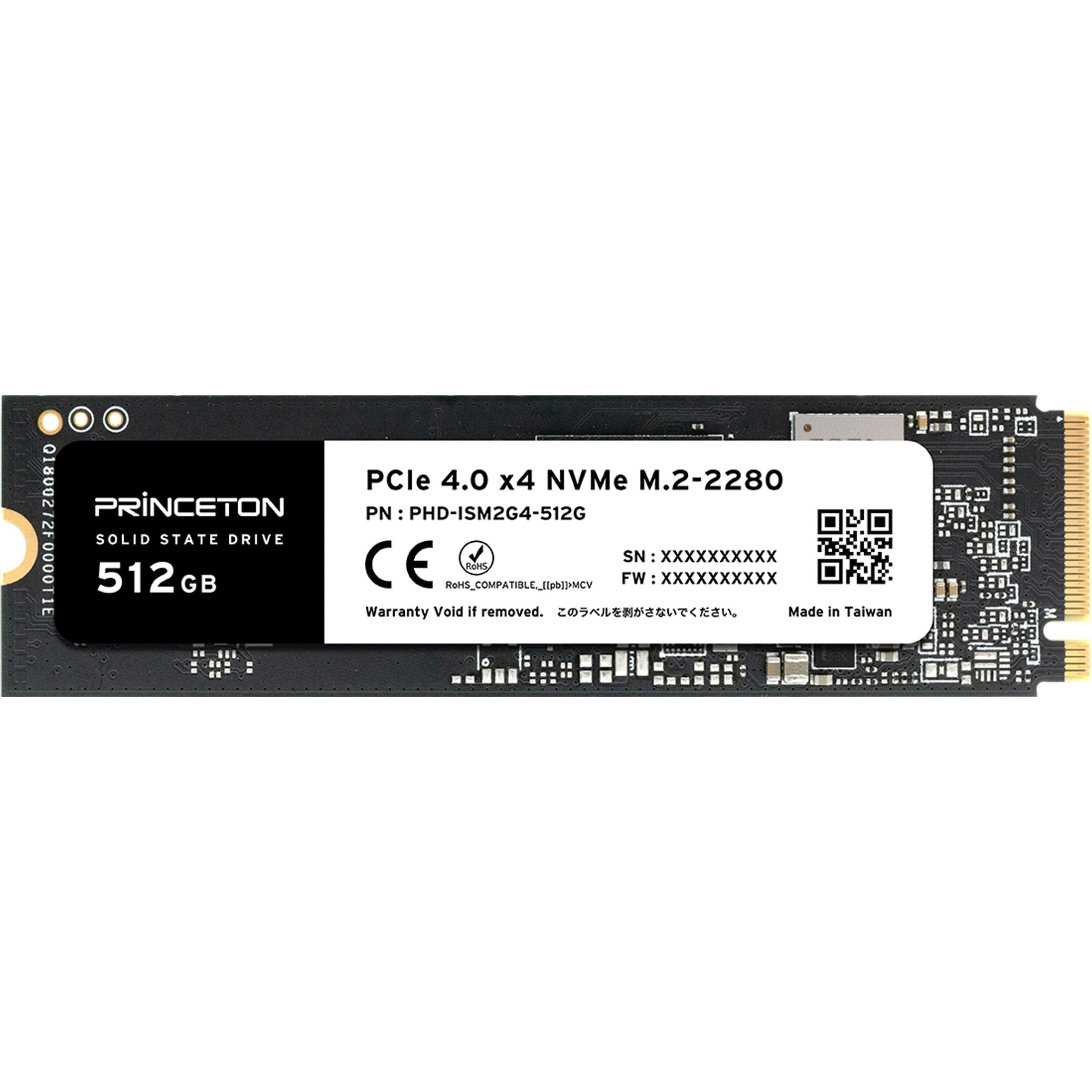 PHD-ISM2G4-512G NVMe対応内蔵SSD プリンストン 512GB   PHD-ISM2G4-512G