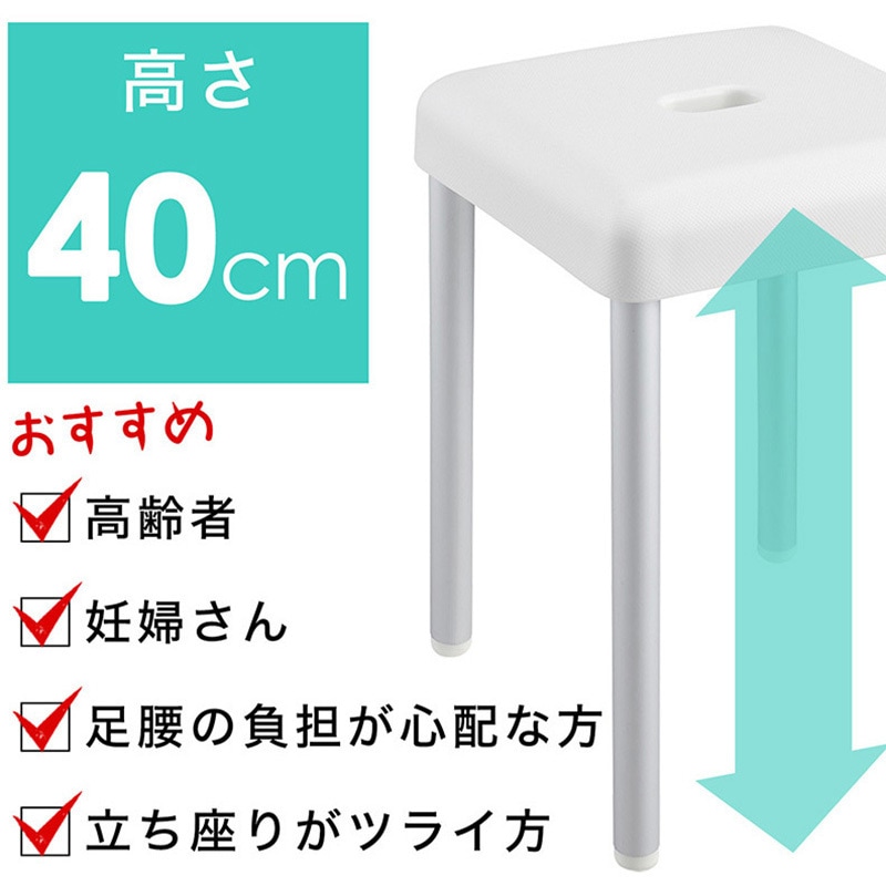 蝶をイメージした椅子型ハンドメイド品 ＋おまけ入浴剤1０本 B00469 DENIM浴用シリーズ 風呂椅子 LEC(レック) グレー色