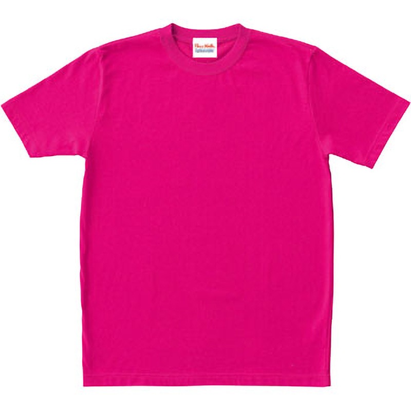 006 半袖Tシャツ 006 クロダルマ ショッキングピンク色 混率綿100(天竺