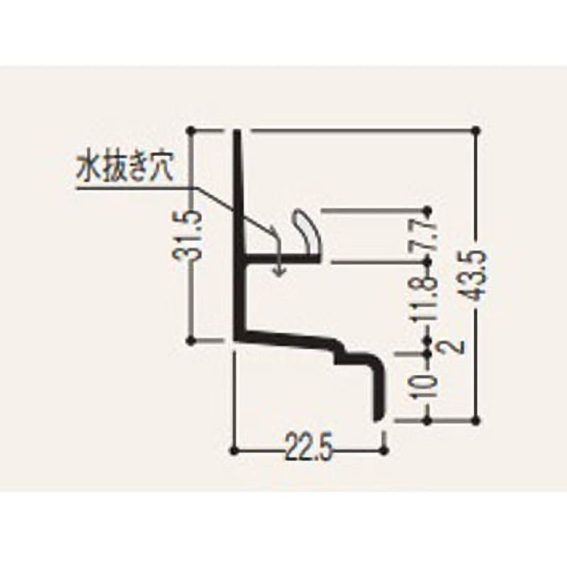 LW2-LK3 バスパネル L水切り 2型 LW2-LK3 1箱(20個) フクビ化学 【通販モノタロウ】