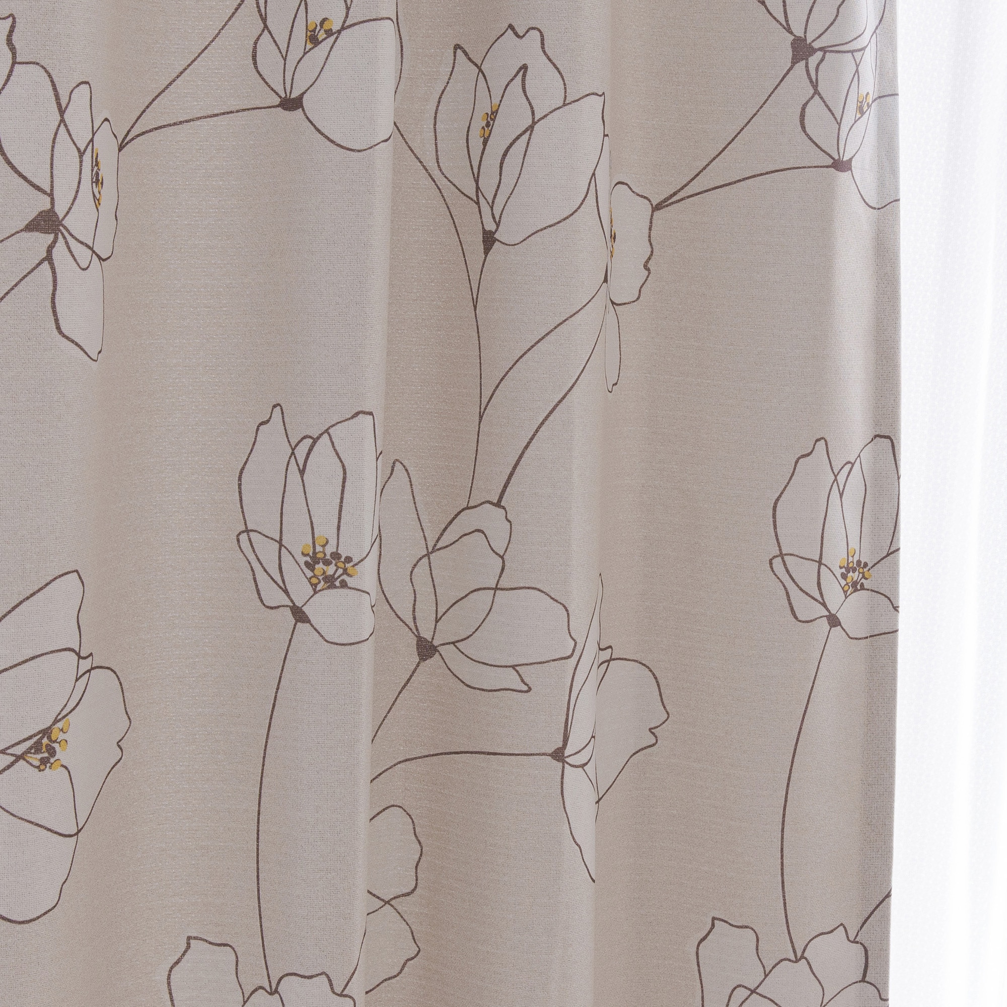 幅100×長さ135 2枚組 遮光性・形状記憶ドレープカーテン オルテ