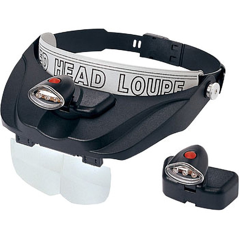 R7502 ライト付ヘッドルーペ カートン レンズサイズ103×49mm  R7502 11,385円