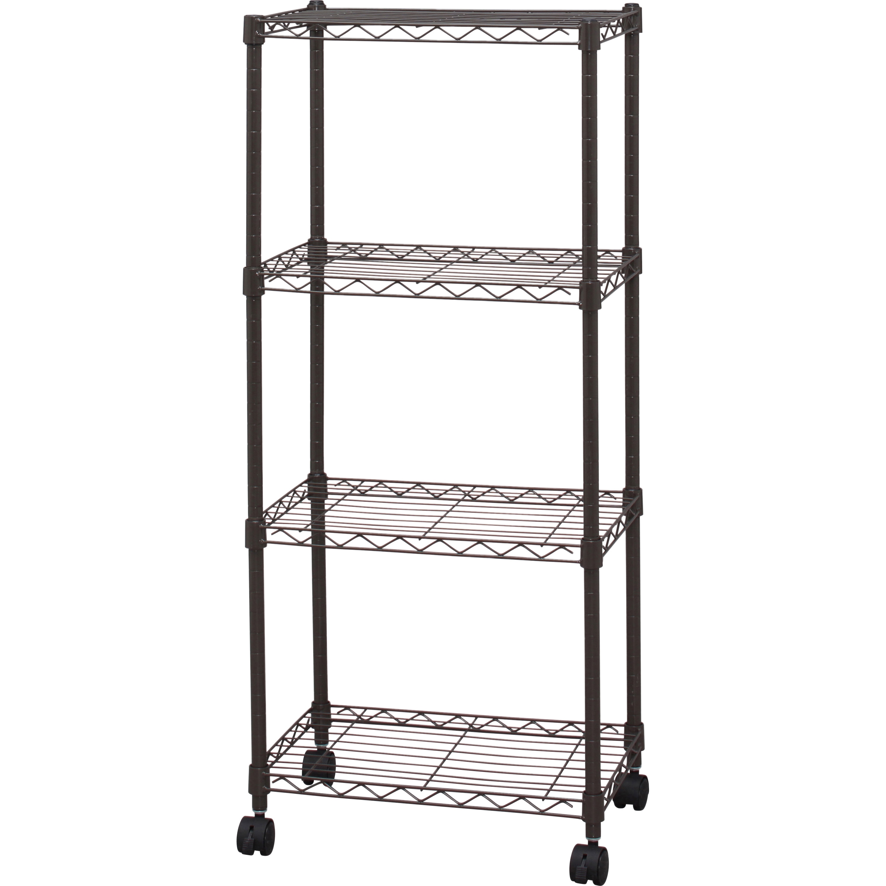 CBM-44104 カラー メタルラック (R) 幅44.5cm×奥行32.5cm Φ19mm アイリスオーヤマ キャスターあり スチール 耐荷重15kg/段 外寸法445×325×1025mm  CBM-44104