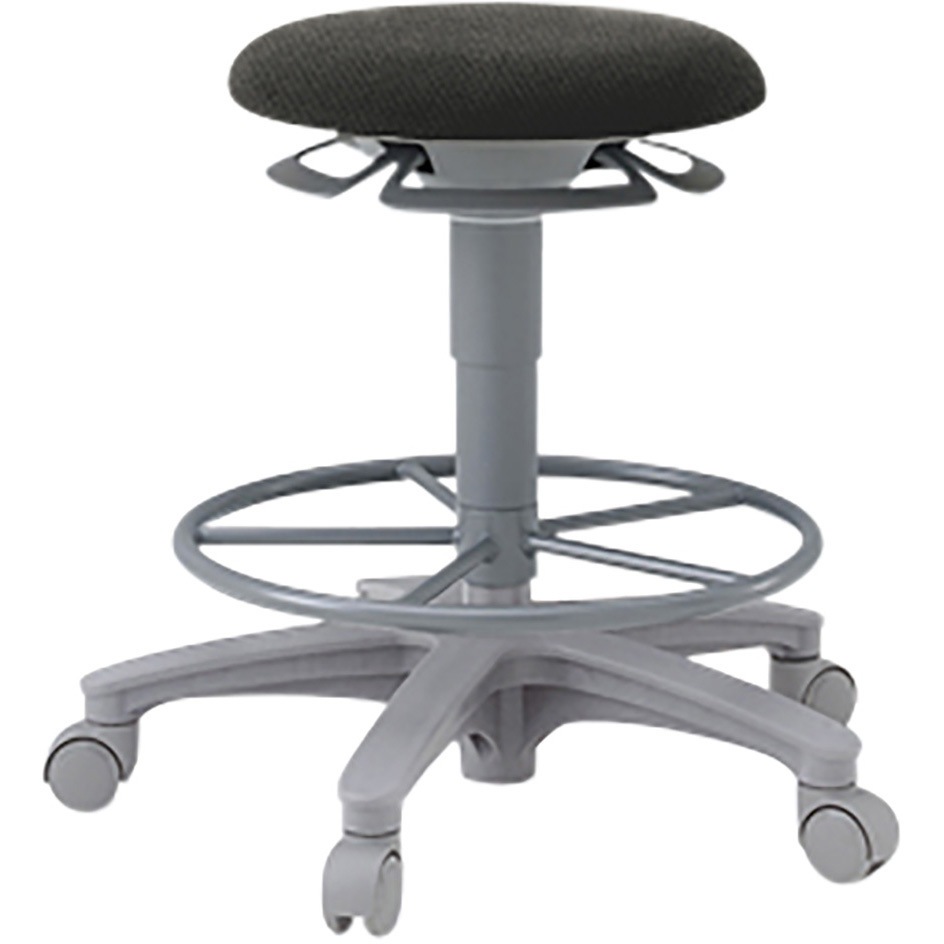 PCK-1106PV-T1 サポートスツール 背なし 足掛け付 キャスター脚 抗ウィルス布地PV<配送時組立サービス付> 1台 イトーキ 【通販モノタロウ】