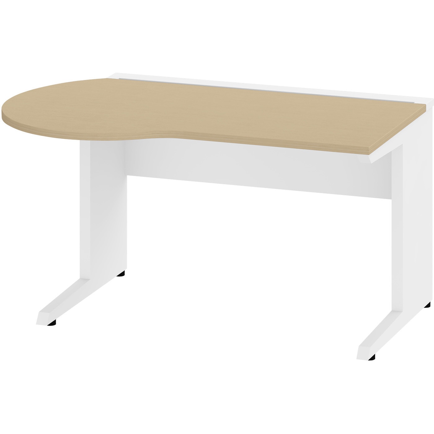 JHS-148FL-92 メディワークデスクHS 片Rラウンドタイプ 左凸 W1400<配送時組立サービス付> イトーキ 高さ720mm奥行830mm  JHS-148FL-92