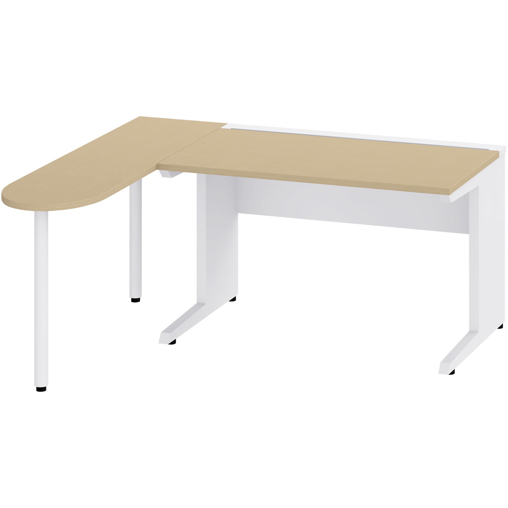 JHS-1614-92 メディワークデスクHS L型天板 W1600×D1400<配送時組立サービス付> イトーキ 高さ720mm  JHS-1614-92