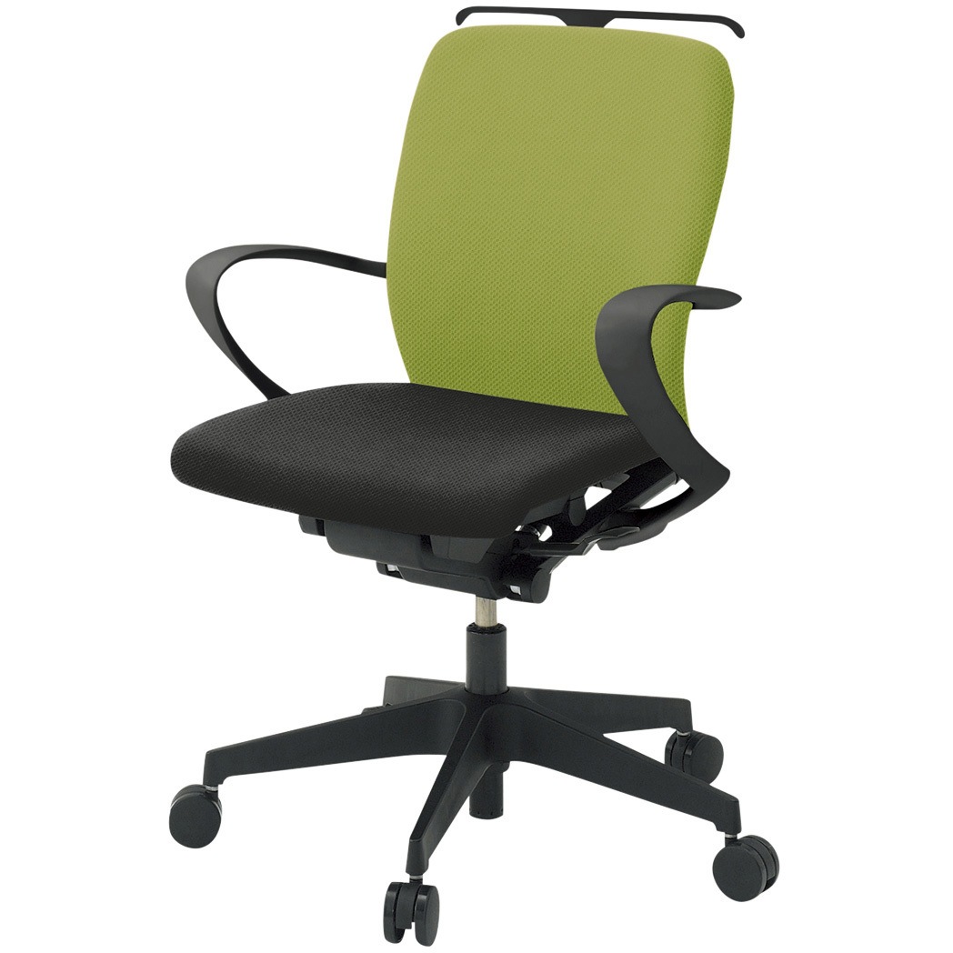 KF446PVHMT1T1Q6 フルゴチェア ブラックベース ハイバック 固定肘 ハンガー付 抗ウイルスPV張地 ウレタンキャスター<配送時組立サービス付> 1台 イトーキ 【通販モノタロウ】