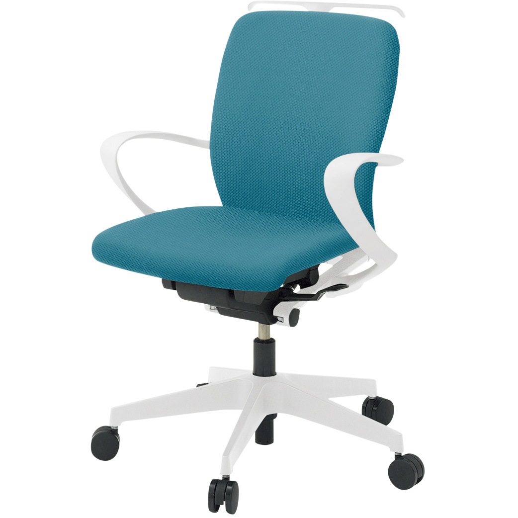 KF446PVHM-WWA3 フルゴチェア ホワイトベース ハイバック 固定肘 ハンガー付 抗ウイルスPV張地 ウレタンキャスター<配送時組立サービス付> 1台 イトーキ 【通販モノタロウ】