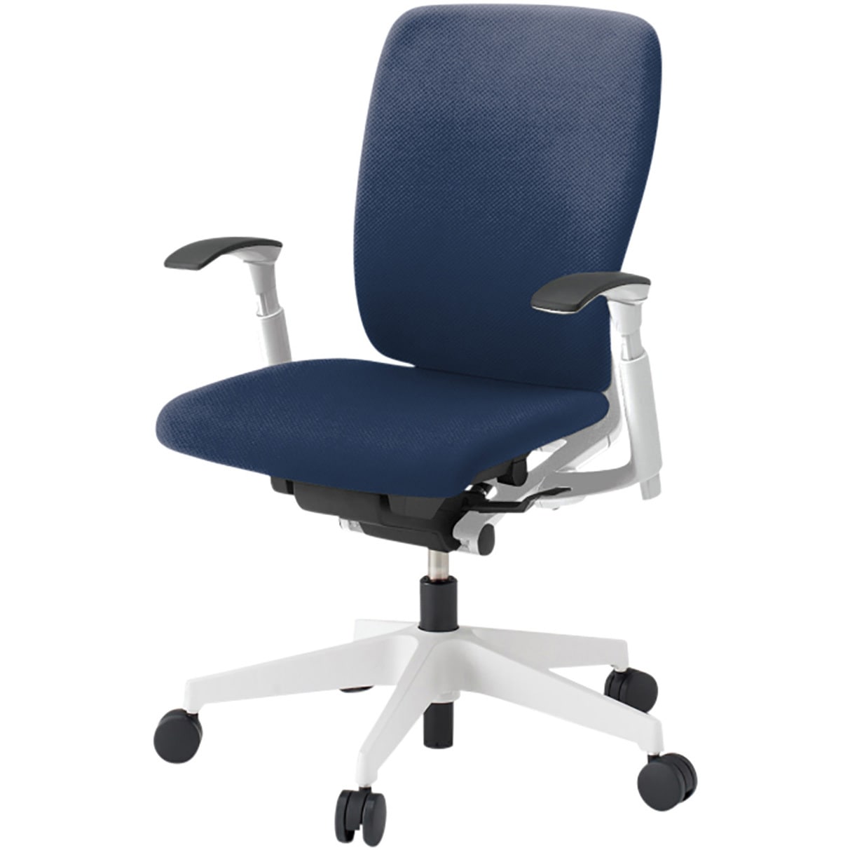 KF-437PV-WWB2 フルゴチェア ホワイトベース ローバック 可動肘付 抗ウイルスPV張地 ナイロンキャスター<配送時組立サービス付> 1台 イトーキ 【通販モノタロウ】