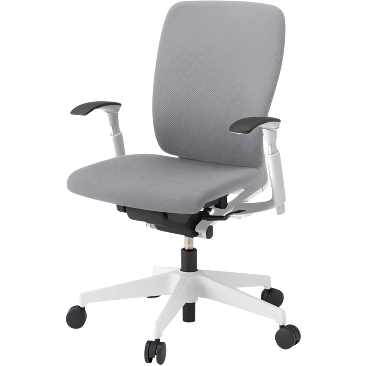 KF437PVM-WWW6 フルゴチェア ホワイトベース ローバック 可動肘付 抗ウイルスPV張地 ウレタンキャスター<配送時組立サービス付> 1台 イトーキ 【通販モノタロウ】