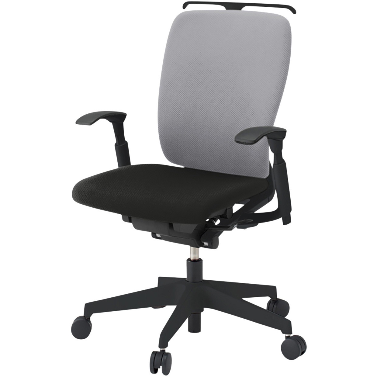 KF-437PVHT1T1W6 フルゴチェア ブラックベース ローバック 可動肘 ハンガー付 抗ウイルスPV張地 ナイロンキャスター<配送時組立サービス付> 1台 イトーキ 【通販モノタロウ】