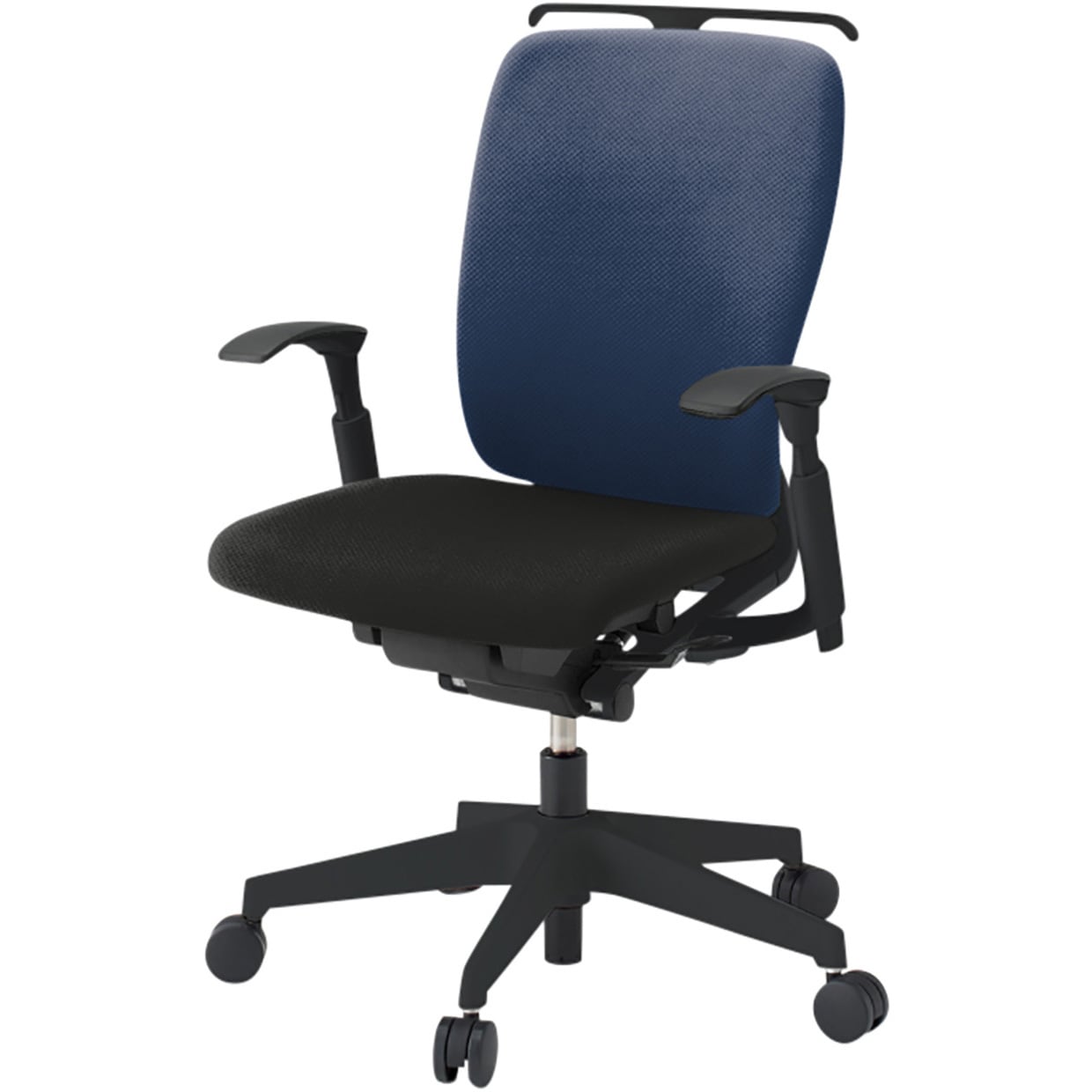 KF-437PVHT1T1B2 フルゴチェア ブラックベース ローバック 可動肘 ハンガー付 抗ウイルスPV張地 ナイロンキャスター<配送時組立サービス付> 1台 イトーキ 【通販モノタロウ】