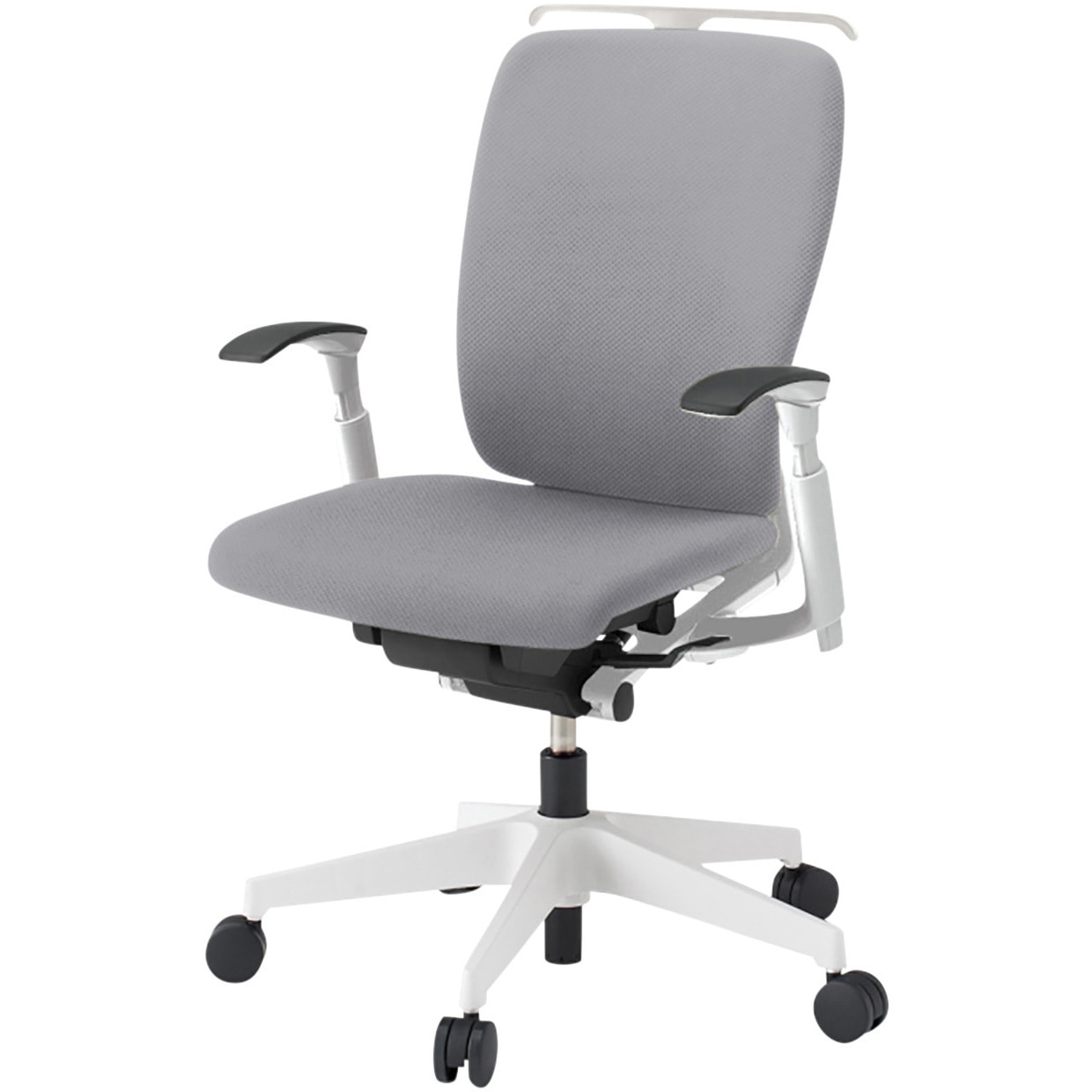 KF-437PVHWWW6 フルゴチェア ホワイトベース ローバック 可動肘 ハンガー付 抗ウイルスPV張地 ナイロンキャスター<配送時組立サービス付> 1台 イトーキ 【通販モノタロウ】