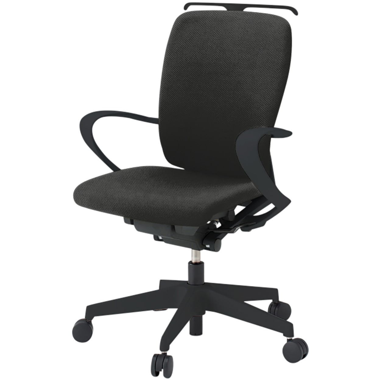 KF436PVHMT1T1 フルゴチェア ブラックベース ローバック 固定肘 ハンガー付 抗ウイルスPV張地 ウレタンキャスター<配送時組立サービス付> 1台 イトーキ 【通販モノタロウ】 44,388円