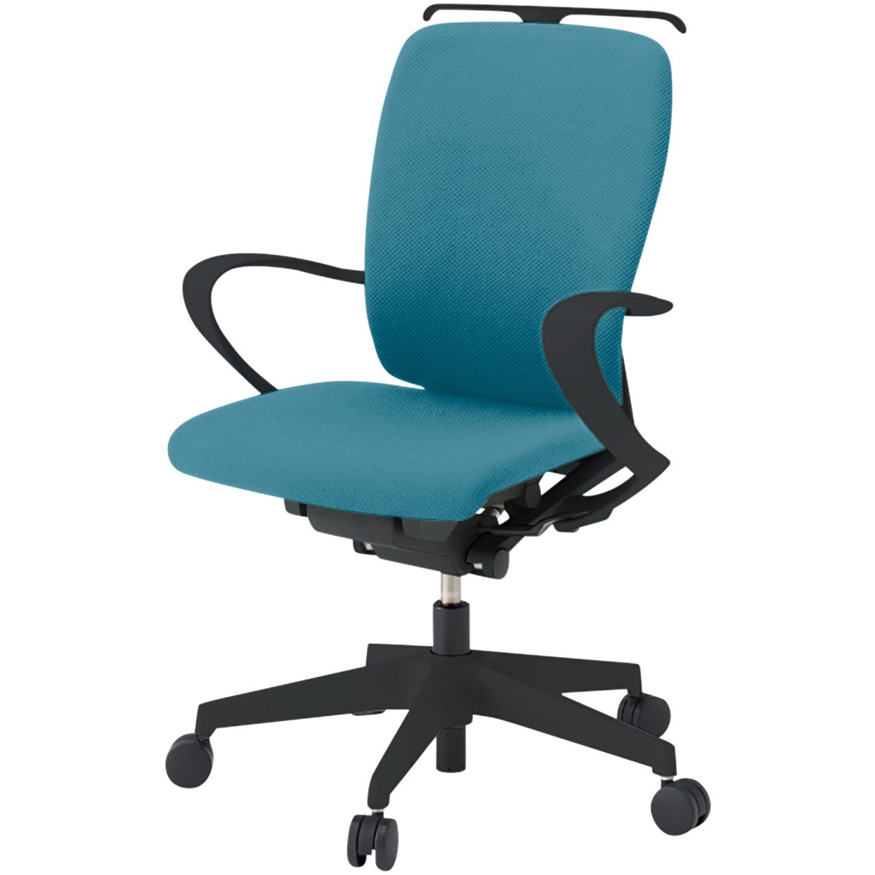 KF436PVHMT1A3 フルゴチェア ブラックベース ローバック 固定肘 ハンガー付 抗ウイルスPV張地 ウレタンキャスター<配送時組立サービス付> 1台 イトーキ 【通販モノタロウ】 44,388円