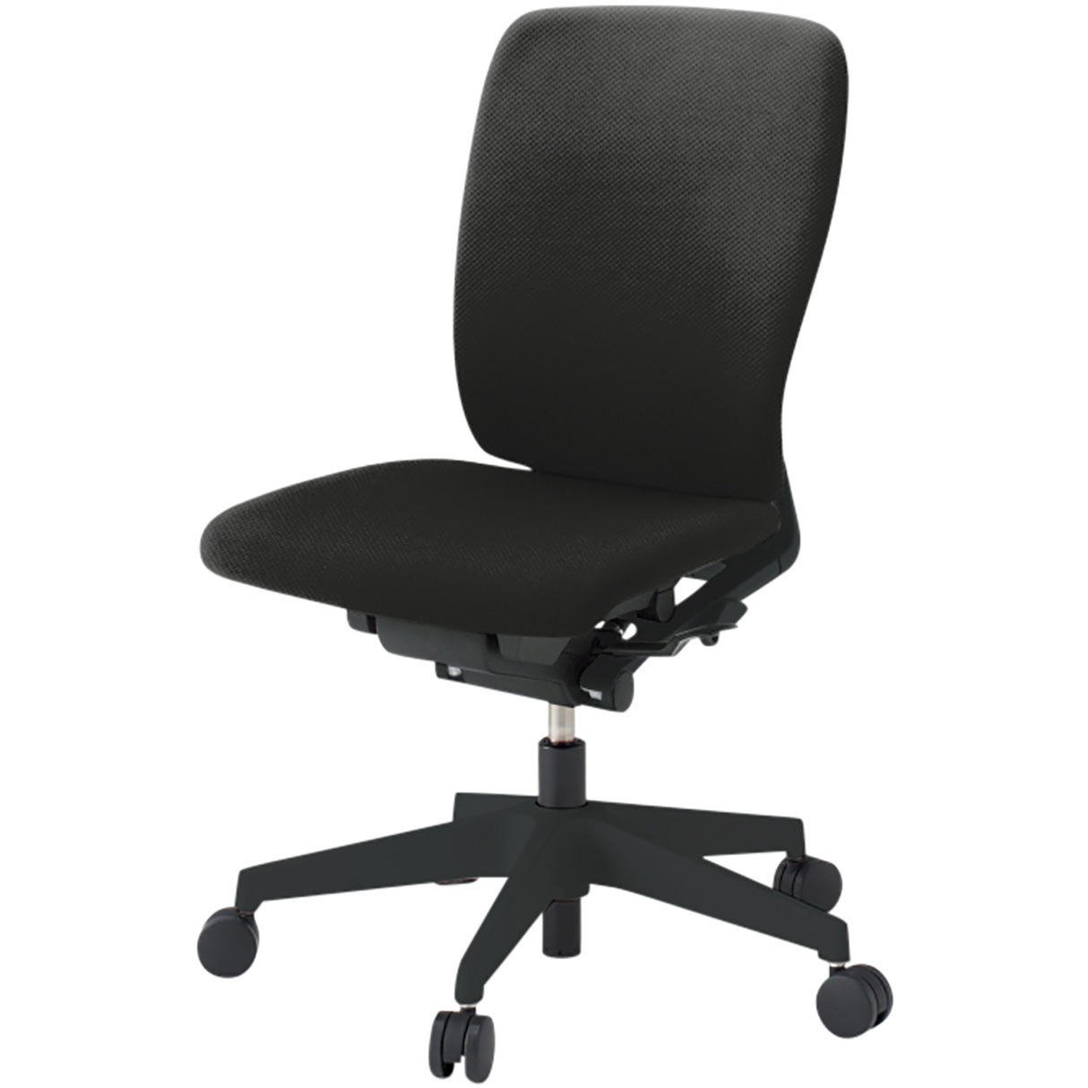 KF430PVM-T1T1 フルゴチェア ブラックベース ローバック 肘なし 抗ウイルスPV張地 ウレタンキャスター<配送時組立サービス付> 1台 イトーキ 【通販モノタロウ】