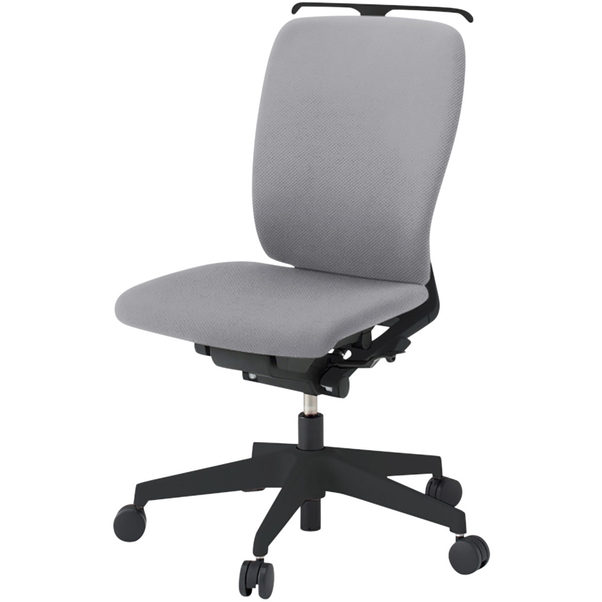 KF-430PVHT1W6 フルゴチェア ブラックベース ローバック 肘なし ハンガー付 抗ウイルスPV張地 ナイロンキャスター<配送時組立サービス付> 1台 イトーキ 【通販モノタロウ】