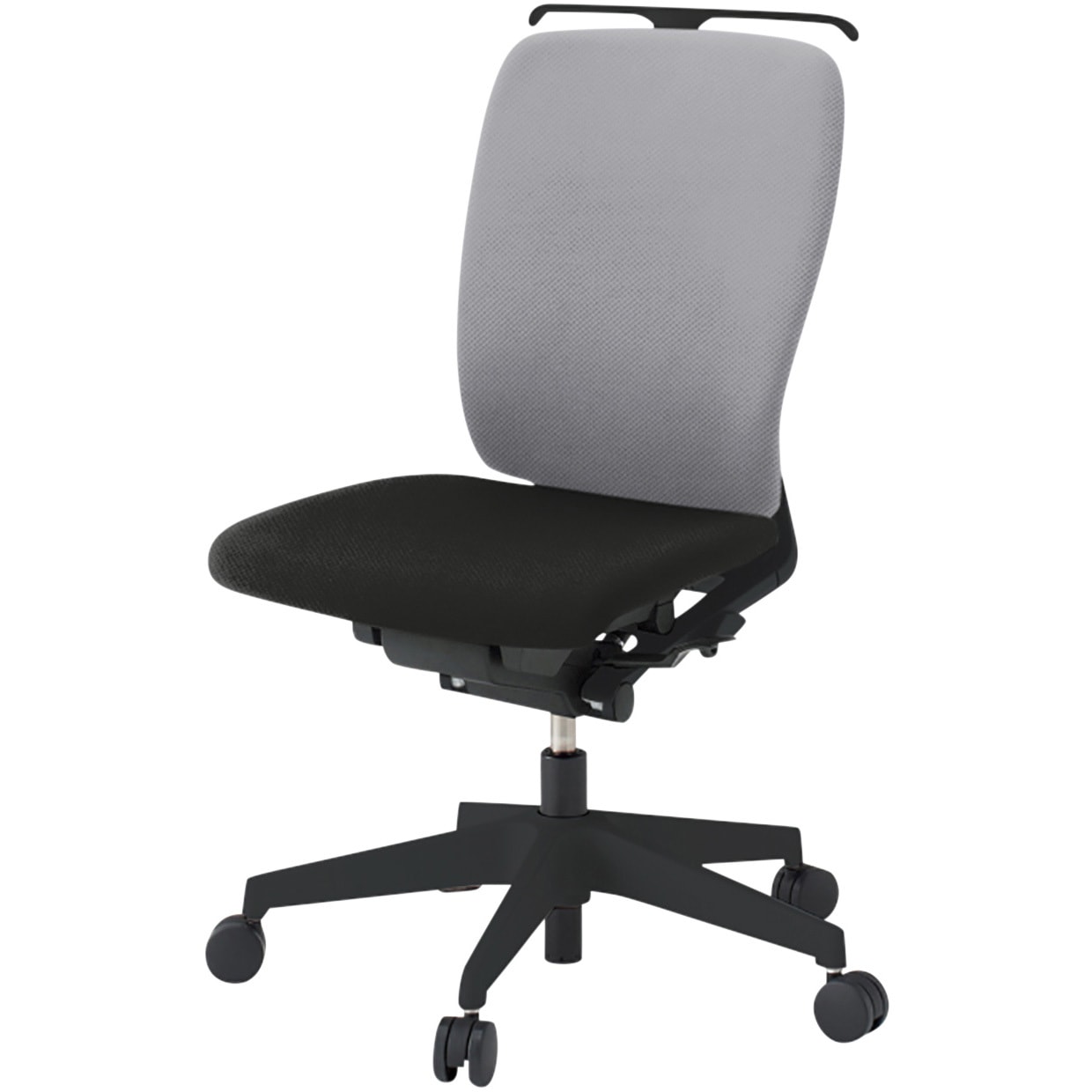 KF430PVHMT1T1W6 フルゴチェア ブラックベース ローバック 肘なし ハンガー付 抗ウイルスPV張地 ウレタンキャスター<配送時組立サービス付> 1台 イトーキ 【通販モノタロウ】