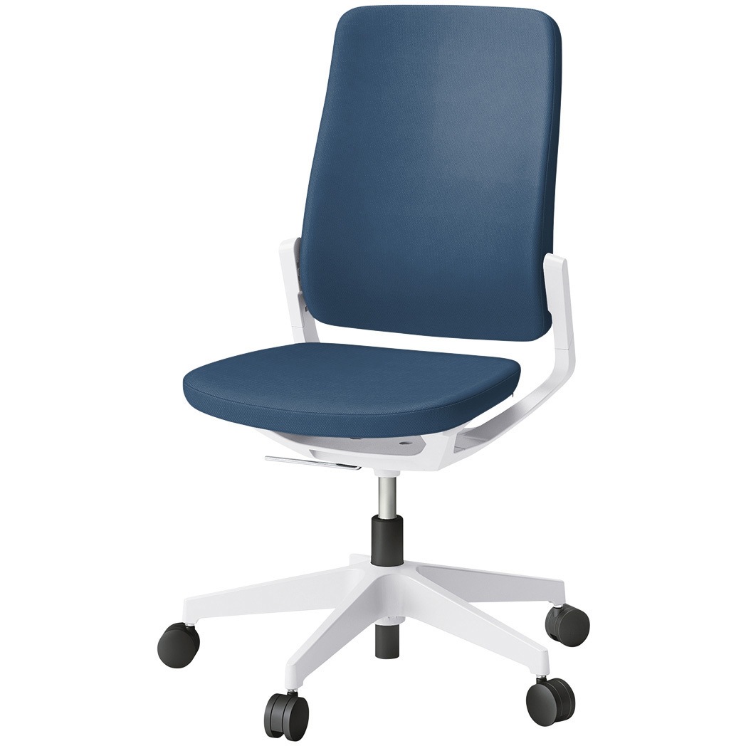 KG-510PV-W9N3 レヴィチェア ハイバック 肘なし 樹脂脚 抗菌布地(PV) ナイロンキャスター<配送時組立サービス付> 1台 イトーキ 【通販モノタロウ】