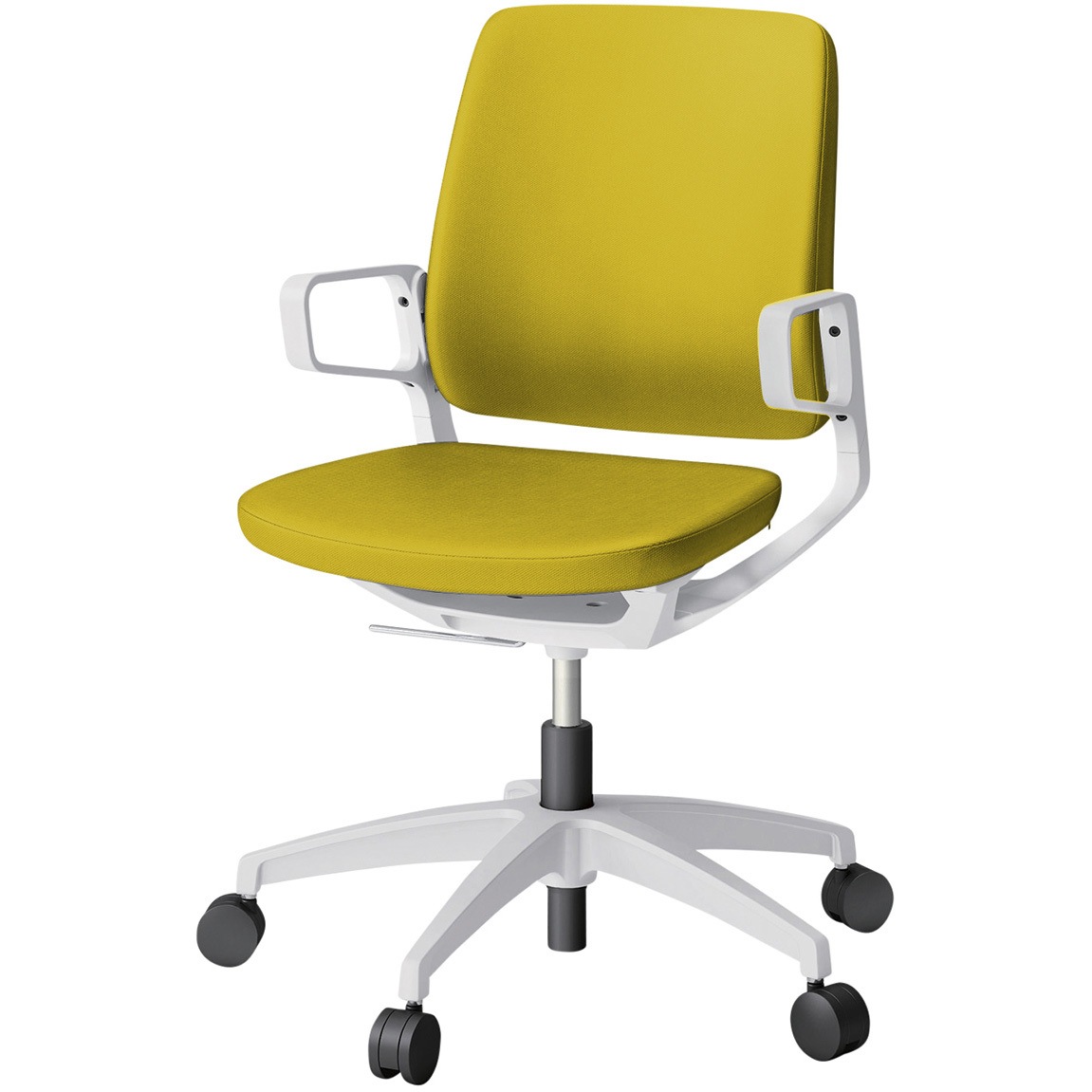 KG-525PV-WWU5 レヴィチェア ローバック アルミ塗装肘 アルミ塗装脚 抗菌布地(PV)ナイロンキャスター<配送時組立サービス付> 1台 イトーキ 【通販モノタロウ】 49,788円