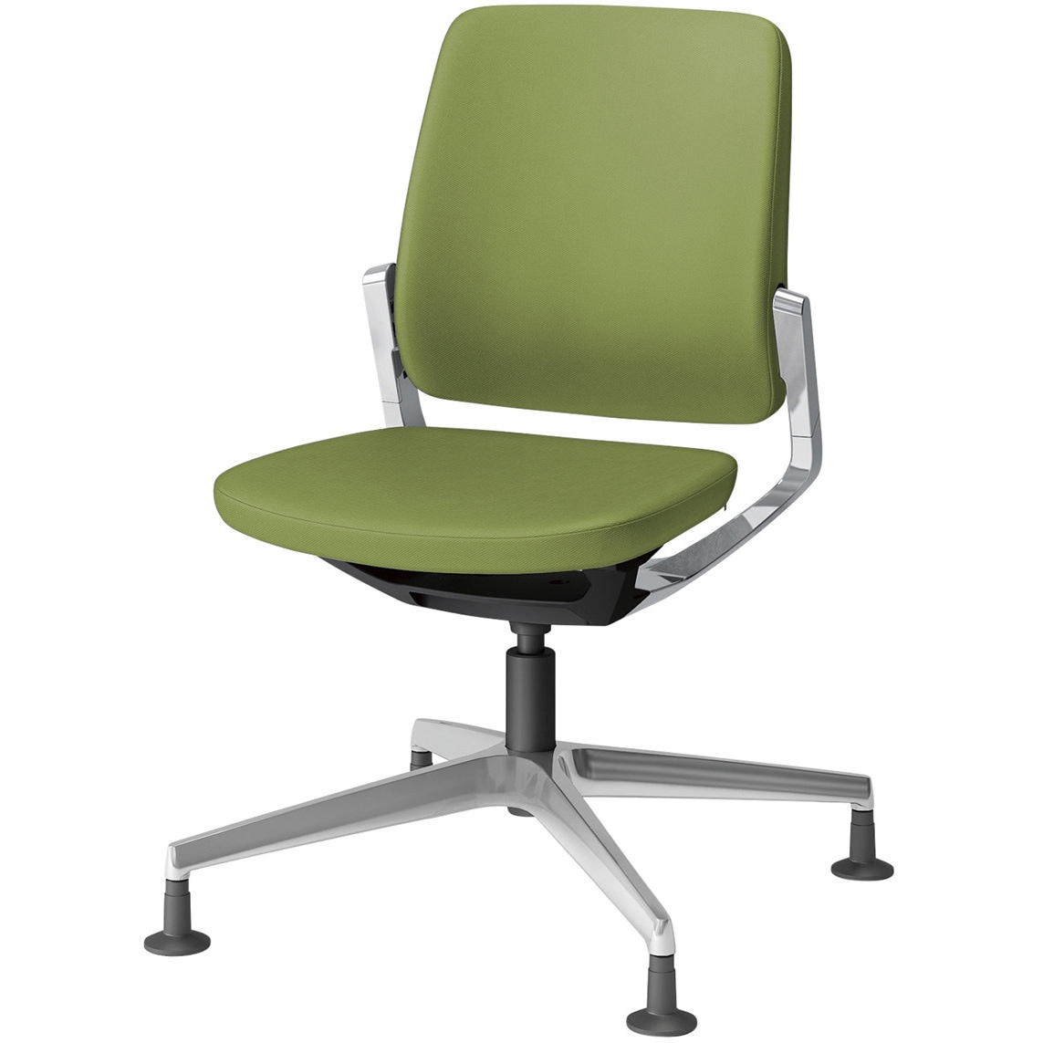 KG-540PV-Z9Q7 レヴィチェア ローバック 肘なし アルミミラー4本脚  抗菌布地(PV)グライド付<配送時組立サービス付> 1台 イトーキ 【通販モノタロウ】 50,988円