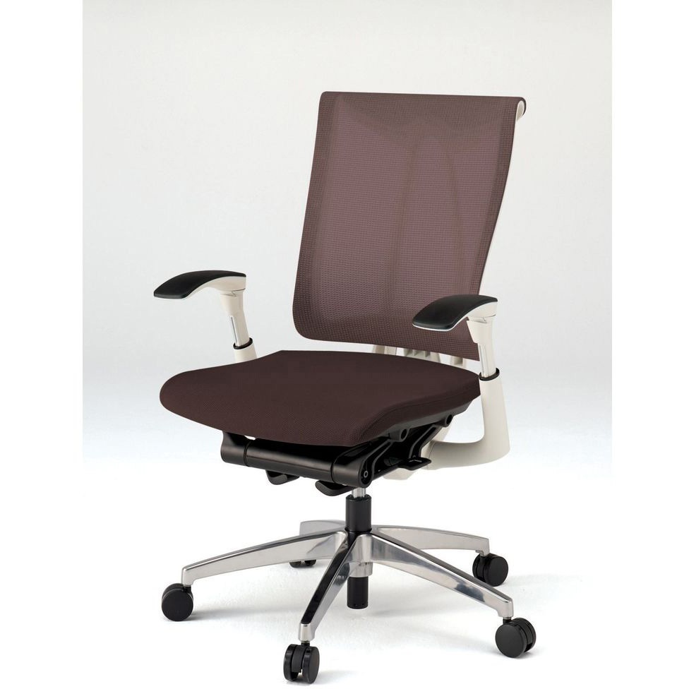 KF-537JB-ZWH2 セレーオ チェア メッシュバック セレクトタイプ 可動肘 アルミ脚<配送時組立サービス付> 1台 イトーキ 【通販モノタロウ】