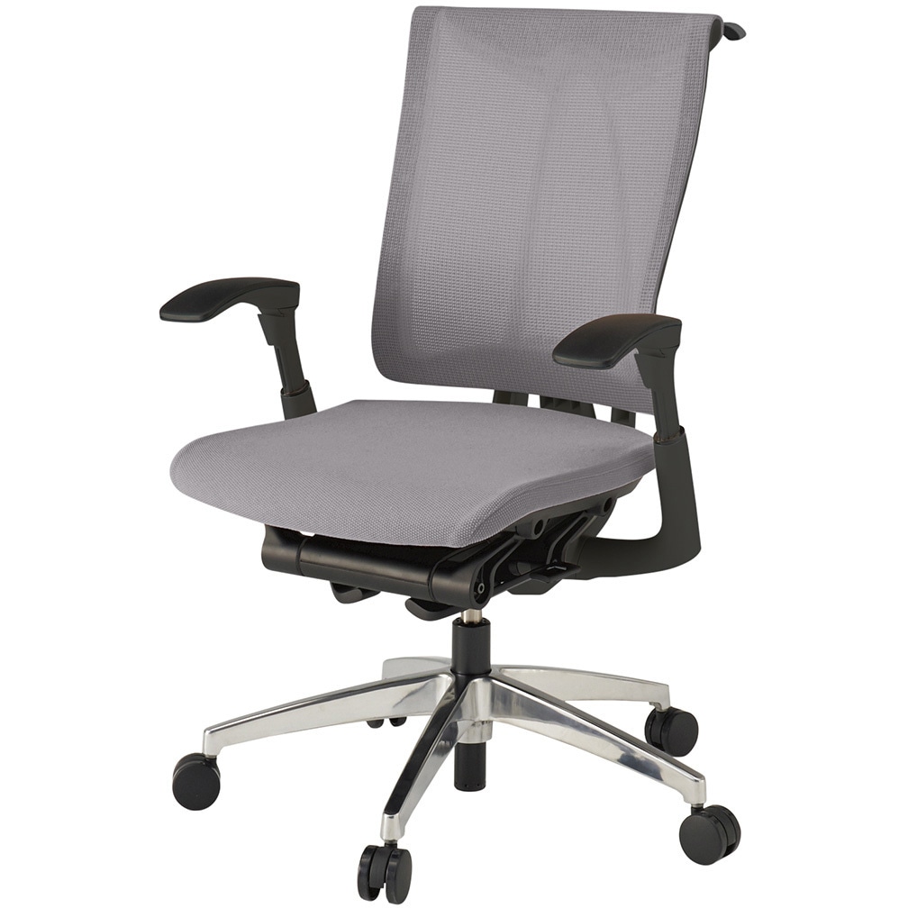 KF-537JBHZTW6 セレーオ チェア メッシュバック セレクトタイプ 可動肘 ハンガー アルミ脚<配送時組立サービス付> 1台 イトーキ 【通販モノタロウ】