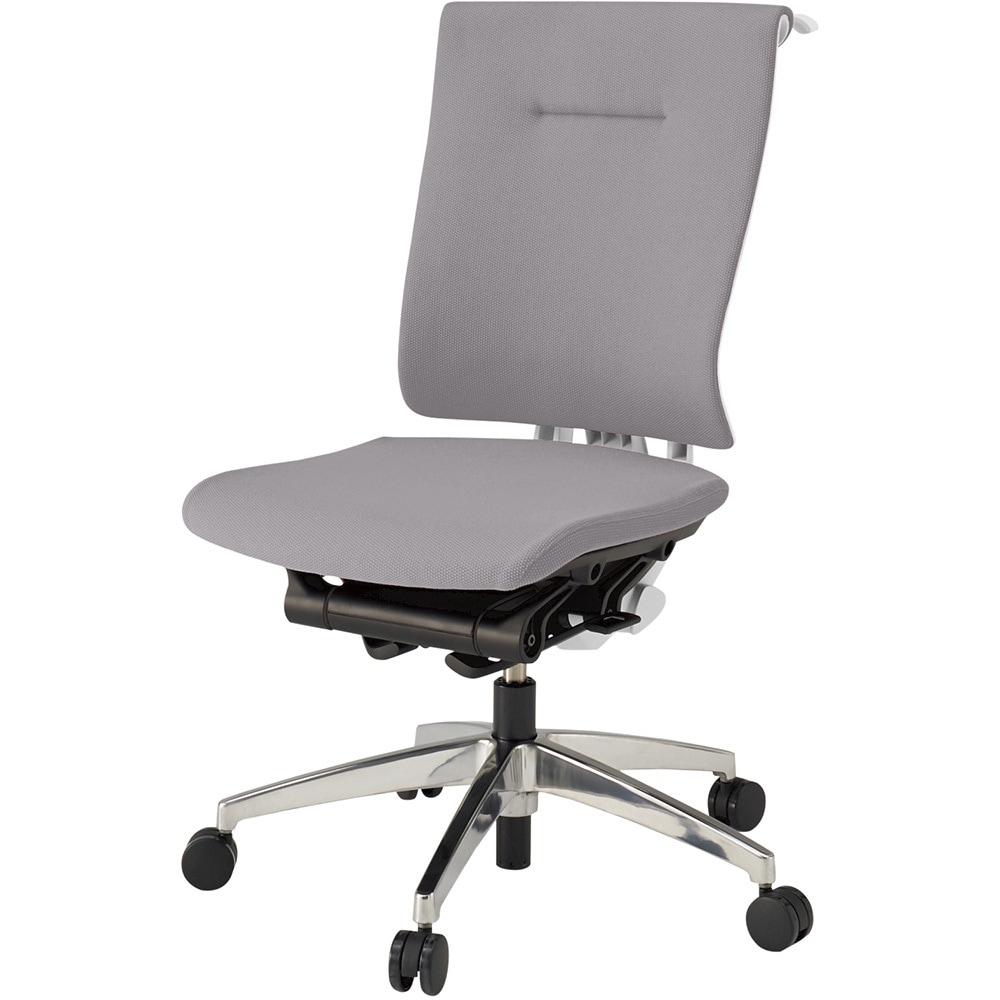 KF-580GSHZWW6 セレーオ チェア クロスバック 肘なし ハンガー アルミミラー脚<配送時組立サービス付> イトーキ ホワイト 高さ990mm幅500mm奥行680mm  KF-580GSHZWW6