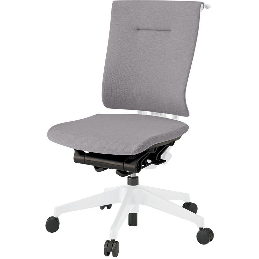 KF-580GSH1WWW6 セレーオ チェア クロスバック 肘なし ハンガー 樹脂脚<配送時組立サービス付> イトーキ ホワイト 高さ990mm幅500mm奥行680mm  KF-580GSH1WWW6