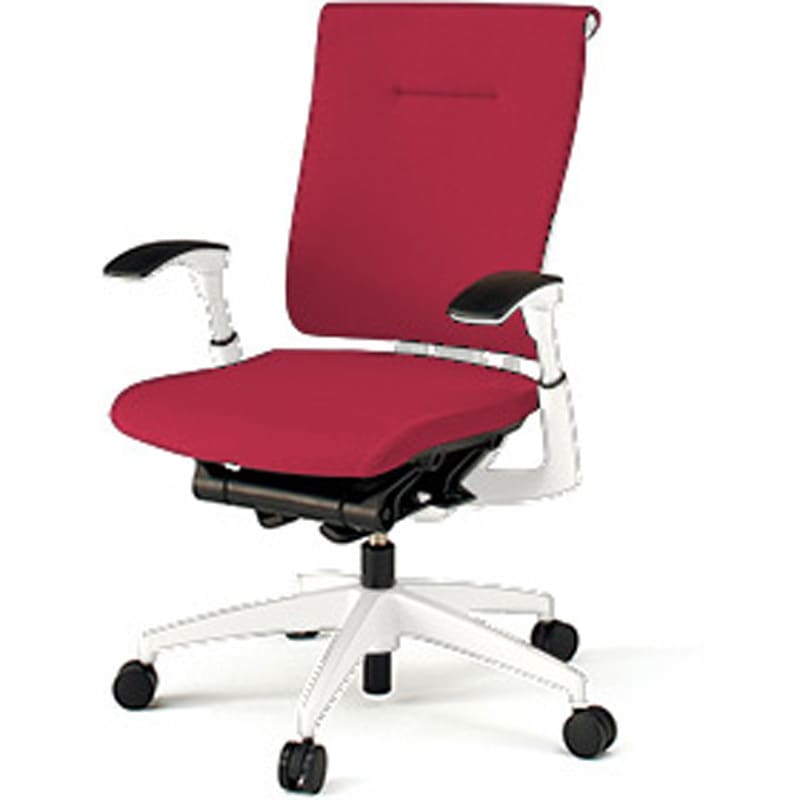 KF-587GS1-WWM4 セレーオ チェア クロスバック 可動肘 樹脂脚<配送時組立サービス付> イトーキ ホワイト 高さ980mm幅640mm奥行635mm  KF-587GS1-WWM4