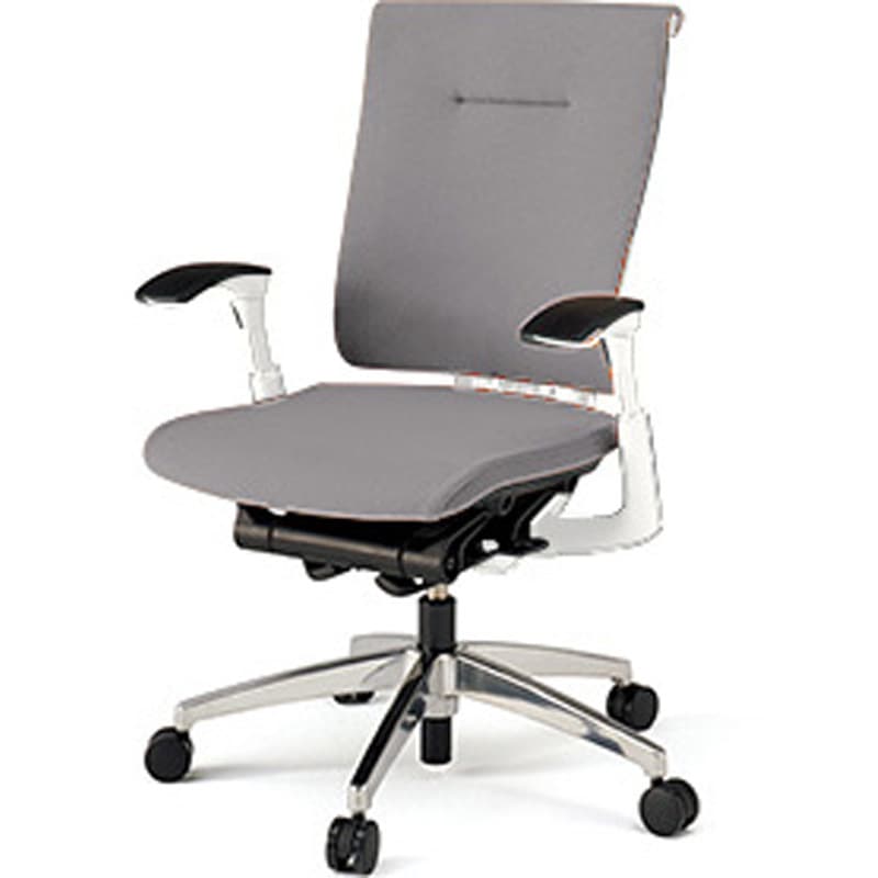 KF-547GS-ZWW6 セレーオチェア クロスバック セレクトタイプ 可動肘 アルミミラー脚<配送時組立サービス付> 1台 イトーキ 【通販モノタロウ】