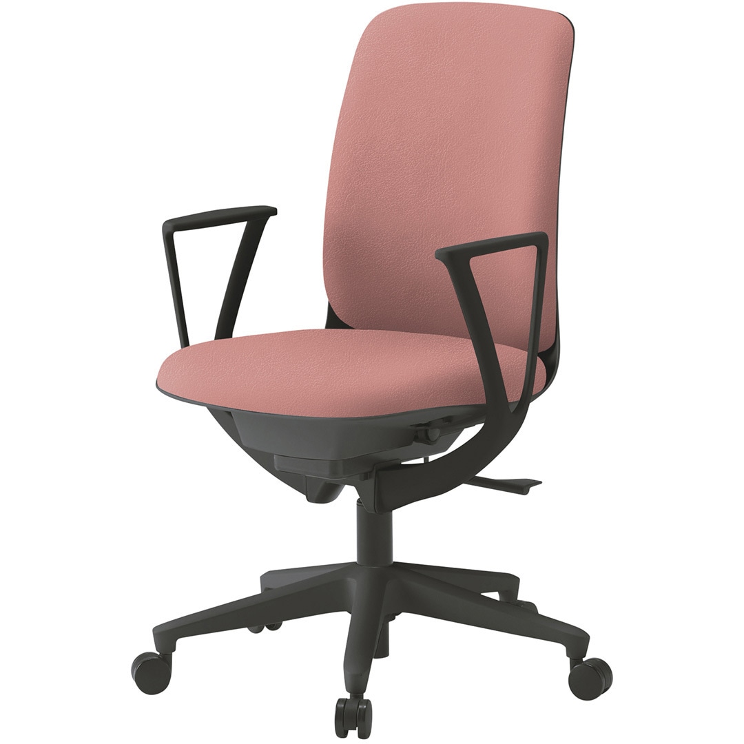 KJ-316DLM-T1M6 トルテUチェア ハイバック 固定肘 ビニールレザーDL ウレタンキャスター<配送時組立サービス付> 1台 イトーキ 【通販モノタロウ】